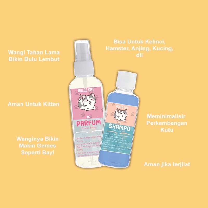 Parfum Kucing Anjing Wangi Tahan Lama Shampo Kucing Anti Kutu