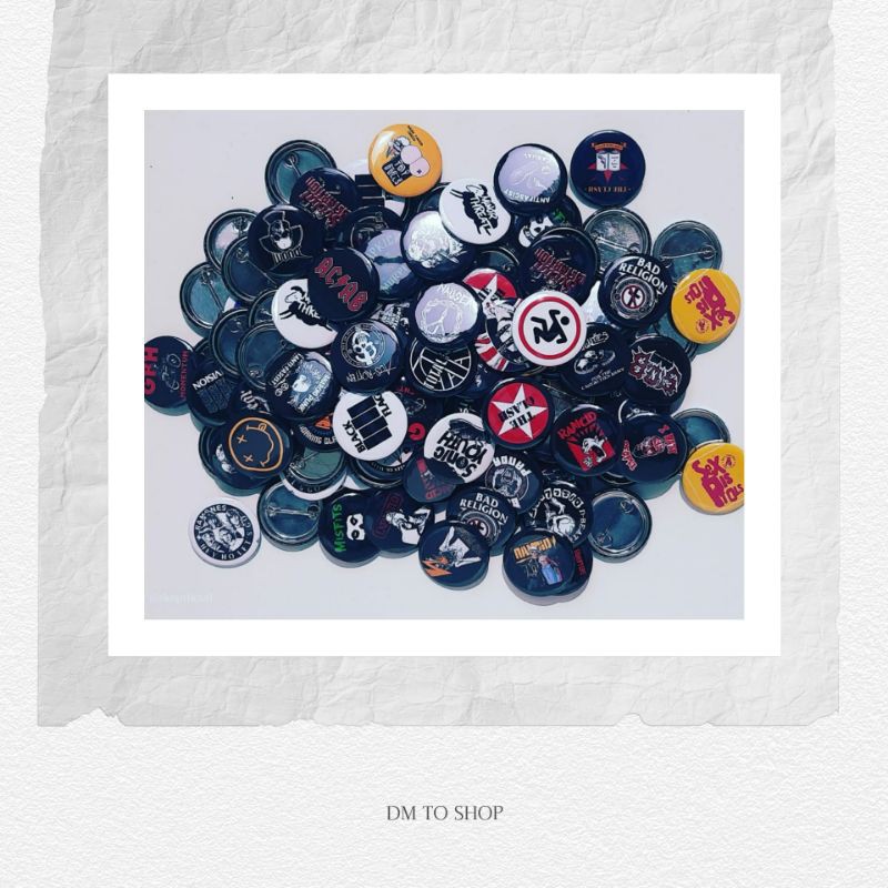 PIN BUTTON LOGO BAND/PUNK/ROCK