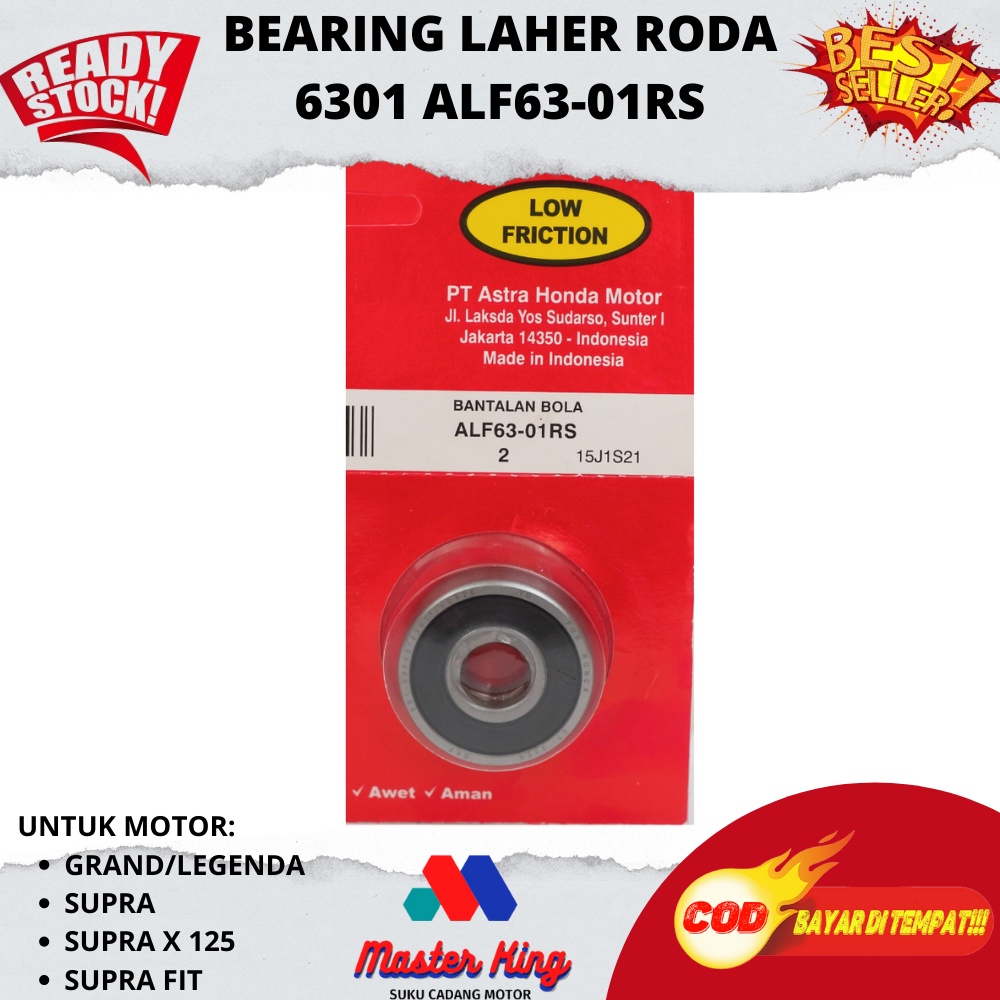 Laher 6301 / Laher Roda Supra X / Laher Motor Honda / Laher Depan Satria FU 150 / Laher Roda Depan S