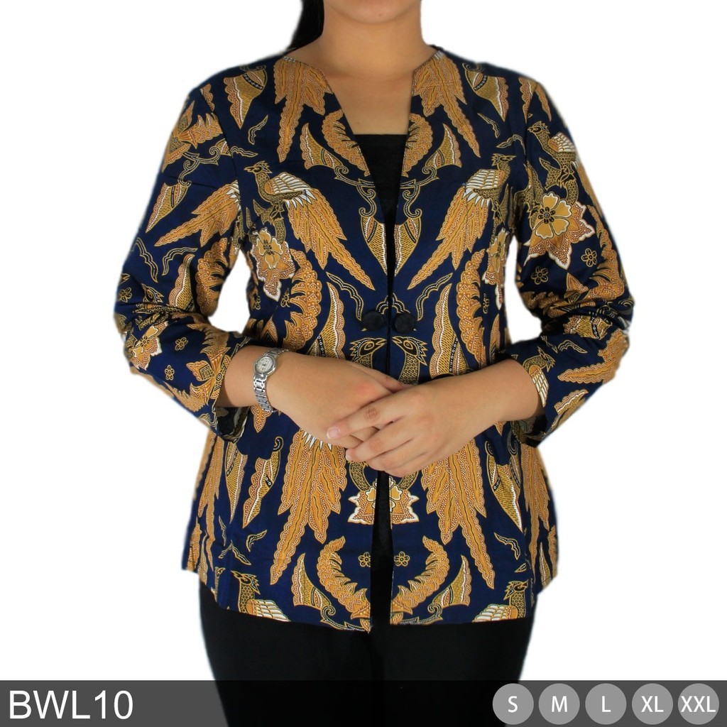 BAJU BLOUSE WANITA LENGAN 7/8 ATASAN MODEL BATIK MODERN WANITA