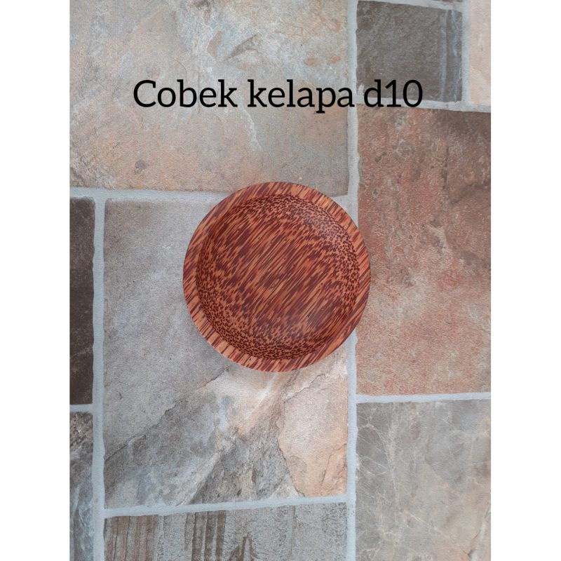 Cobek Kayu kelapa d10cm/ Tempat Sambal Kayu Kelapa d10cm