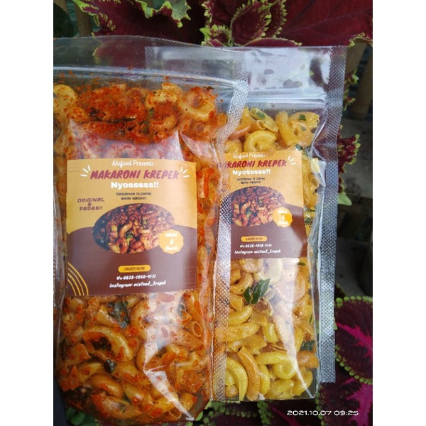 

Murah!! Makaroni Bantat pedas dan original daun jeruk