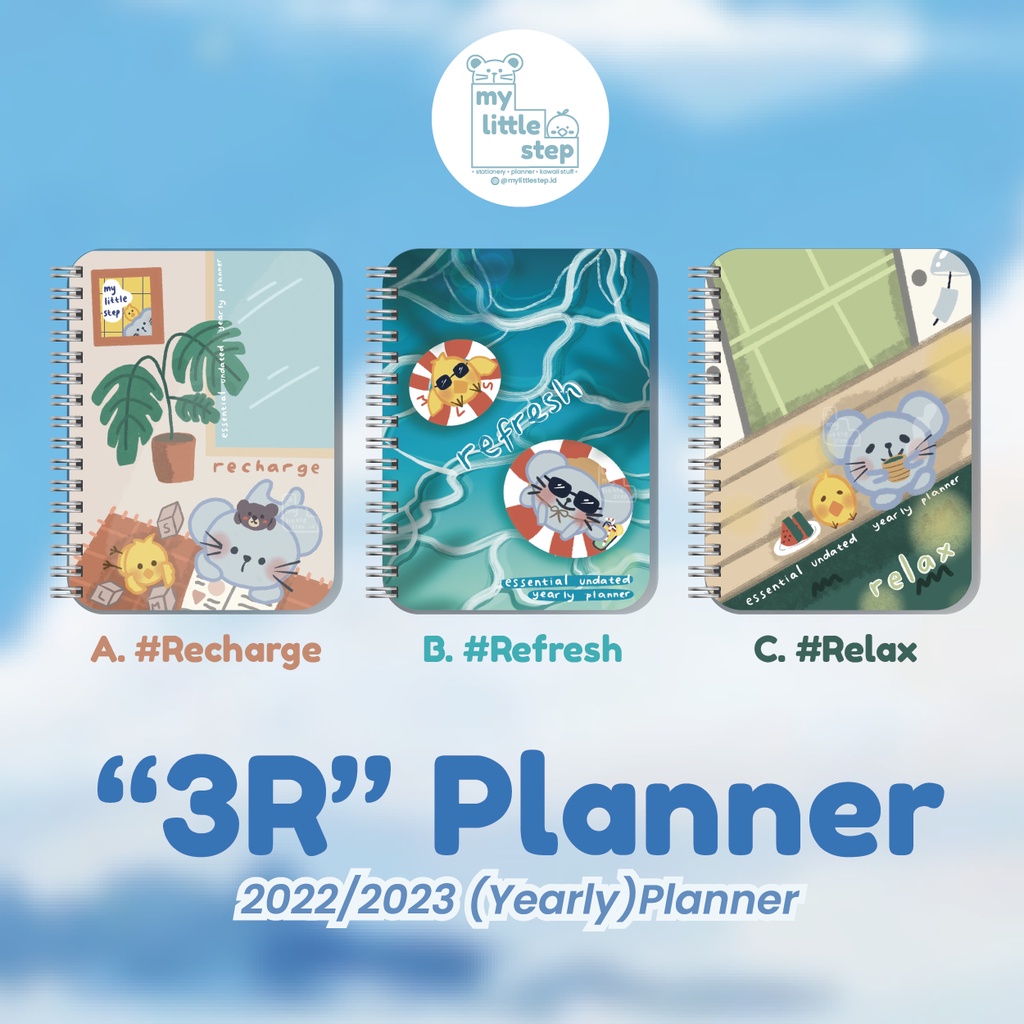 

MLS 3R Planner - Undated 2022 & 2023 Yearly Planner (Monthly & Weekly)