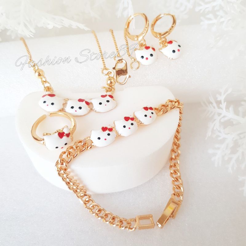 kalung Set Anak Fashion impor perhiasan lapis emas Bestseller Aneka motif Cantik