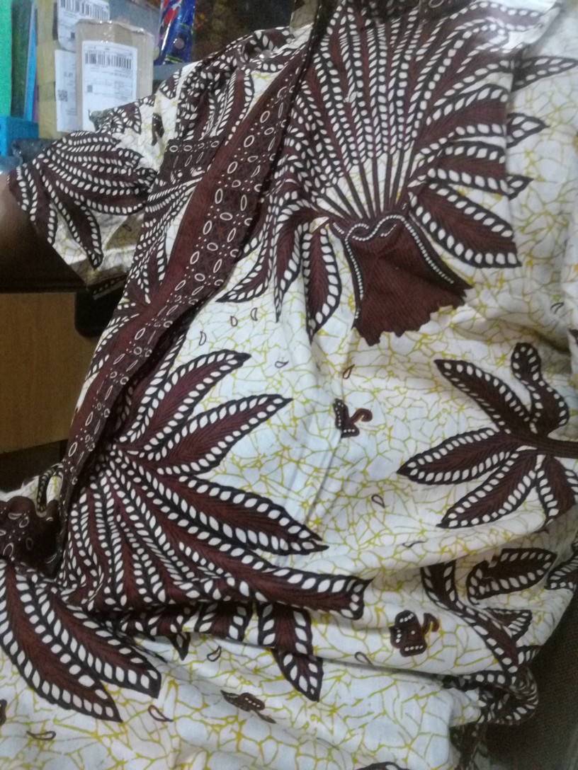 Diskon Bswart Batik Hrb026 Kenongo Hem Pendek Padi Pekalongan M L Xl Batik Pria Murah Modern Grosir.