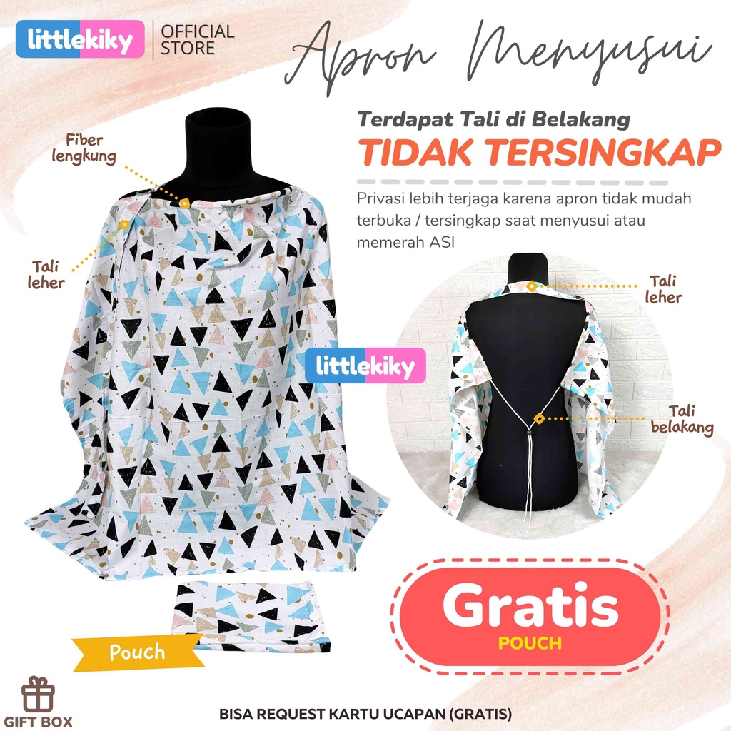 Apron Menyusui / Celemek Menyusui / Penutup Menyusui / Nursing Cover BEST SELLER