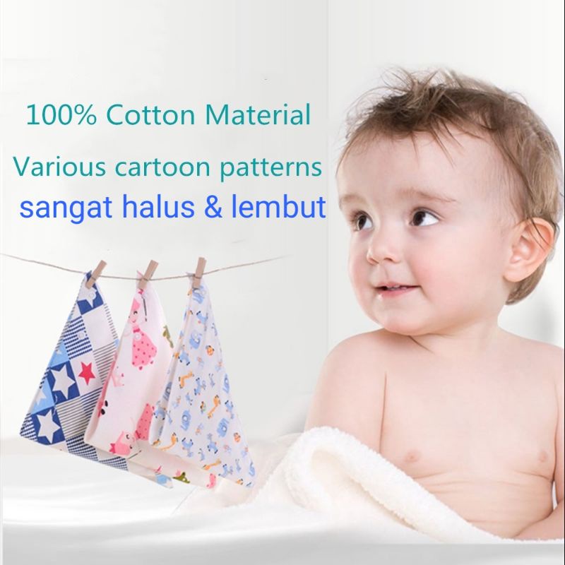 Slabber Segitiga Bayi Celemek Bayi / Tatakan Iler / Celemek Makan Bayi / BIB Segitiga Bayi