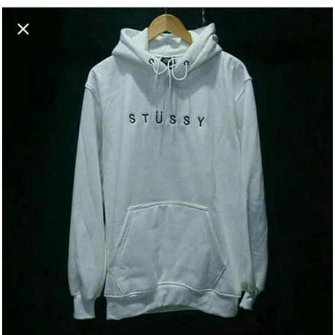 (BAYAR DI TEMPAT/COD) Stussy Sweater Helvetica Hoodie Pria Fit L