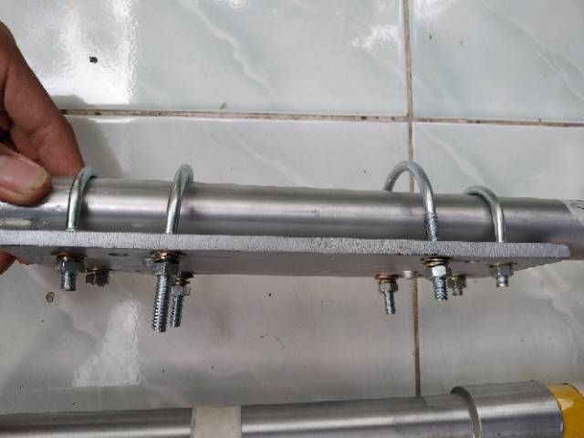 Antena G9 vhf 2 mter band lilitan perak dengan pashing fiber