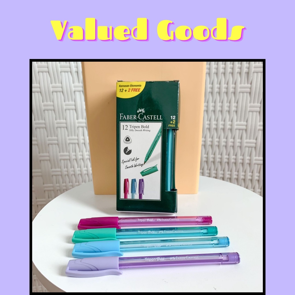 

PULPEN FABER CASTELL TRIPEN PEN HITAM BALLPOINT