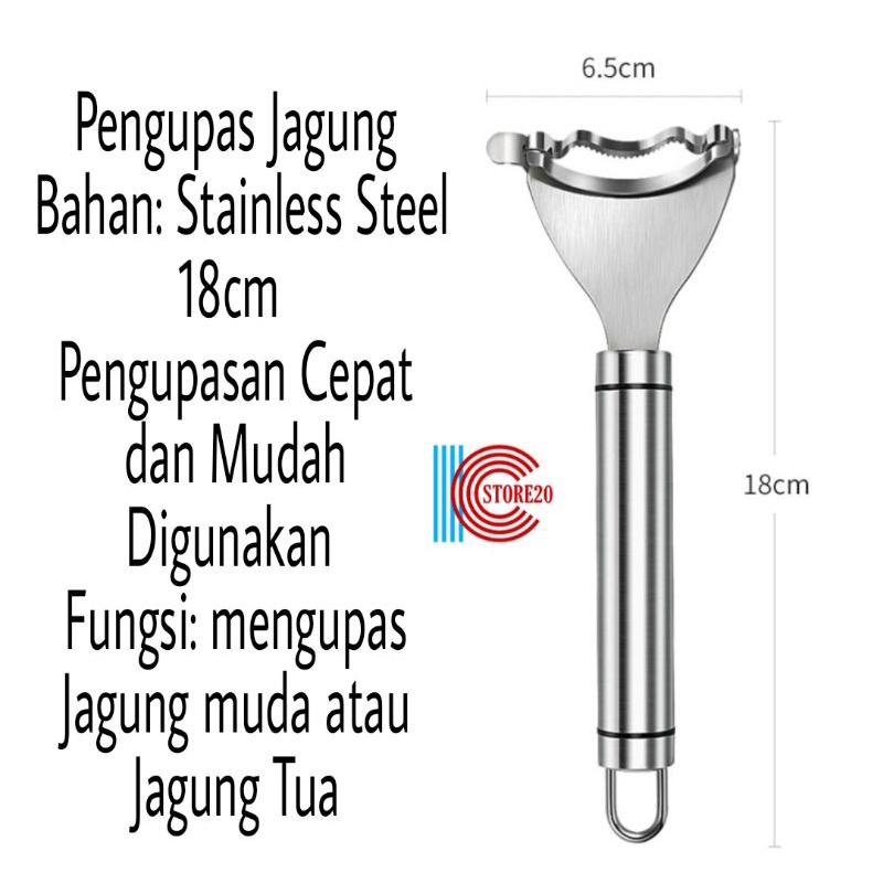 PENGUPAS JAGUNG BAHAN STEINLESS STEEL / ALAT PENGUPAS JAGUNG