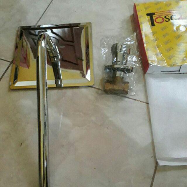 Wall Shower + Stop Kran Tanam/ Shower Tembok/ Shower Mandi