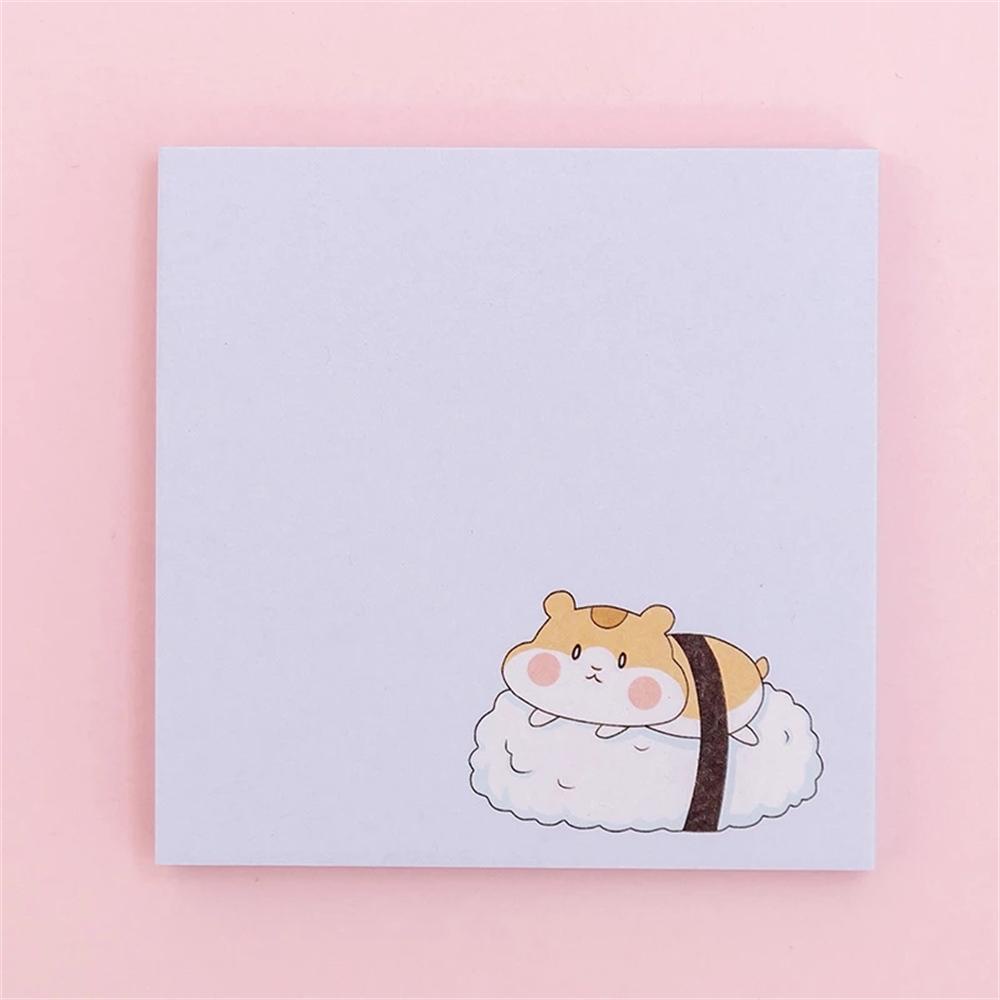 [Elegan] Sticky Notes Beruang Hamster Aksesoris Kantor Planner Stiker Alat Tulis Bantalan Tulisan