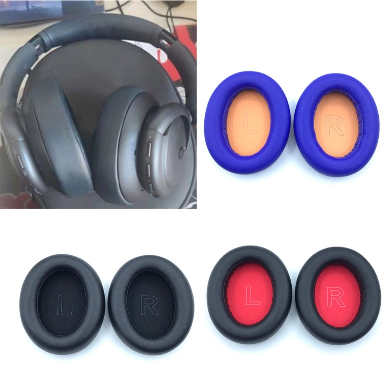 Btsg 2pcs Earpads Pengganti Bahan Memory Foam Untuk Anker-Soundcore Life Q10