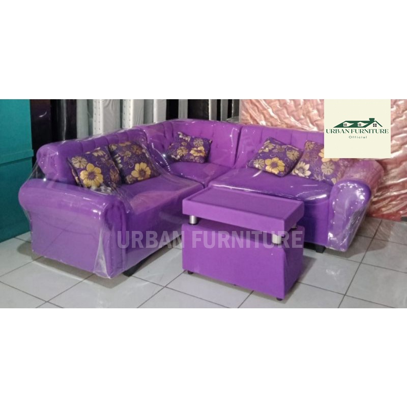 Sofa/sofa l sudut kancing - Urban Furniture