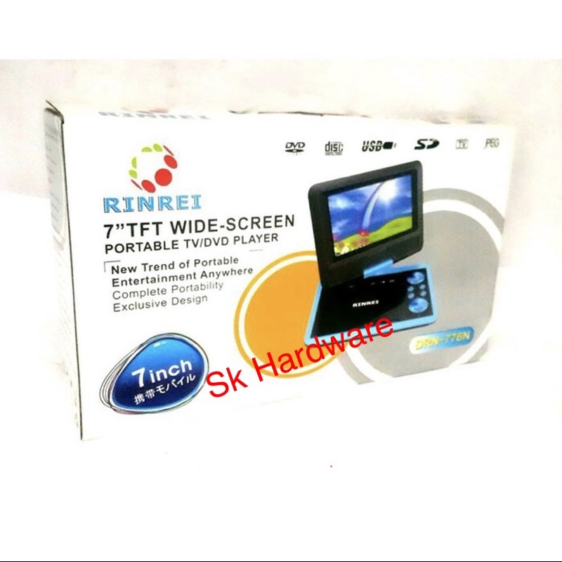 dvd rinrei portable 7” TFT