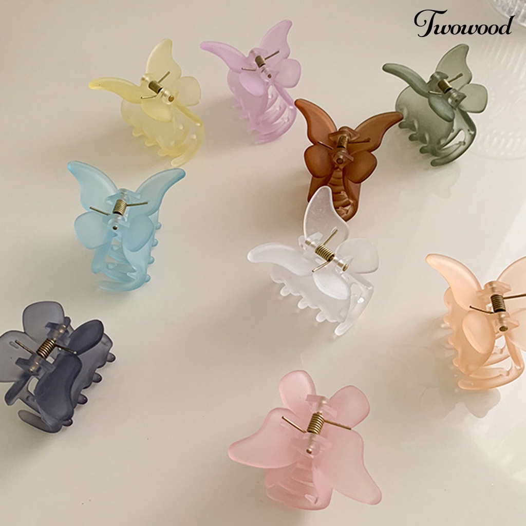 Jepit Rambut Bentuk Butterfly Bahan PC Anti Slip Untuk Wanita