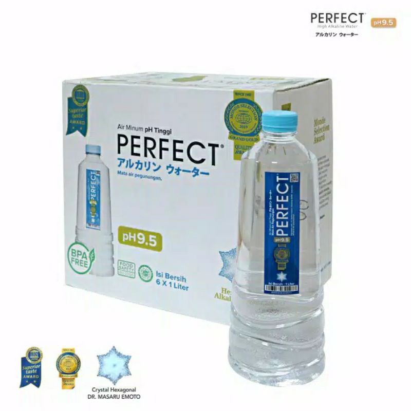 

Perfect Alkaline Water (1000ml) pH 9.5 / Air Minum Kesehatan / Beralkali Tinggi