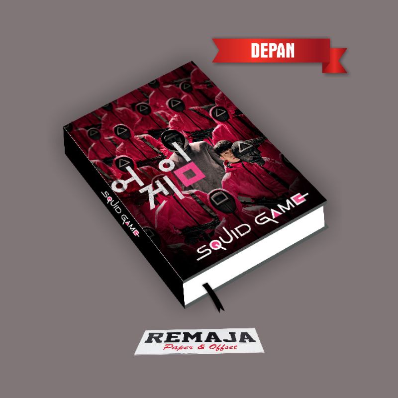 

Pocket book/Notebook Hardcover Squid Game CODE 5 A6 & A5 / buku tulis catatan notes