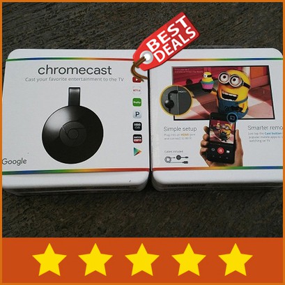 Original Chromecast 2 Google Dongle HDMI Streaming (Generasi Kedua)