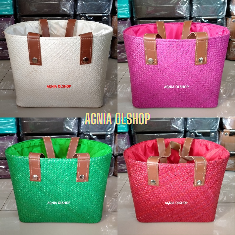 Tas Parcel Jumbo Anyaman Pandan Keranjang Hampers Lebaran Tas Hampers Natal Keranjang Parcel Jumbo A