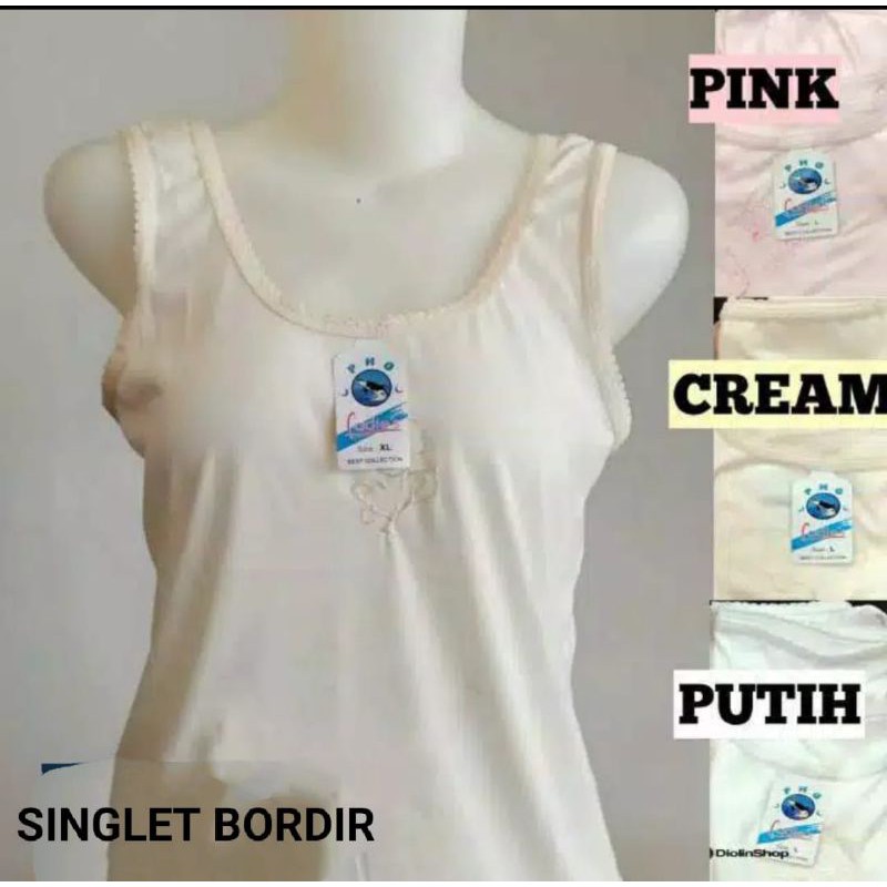 6 PCS/ Grosir Kaos Dalam Wanita / Singlet Wanita Lusinan Tangtop Murah Berkualitas ATASAN