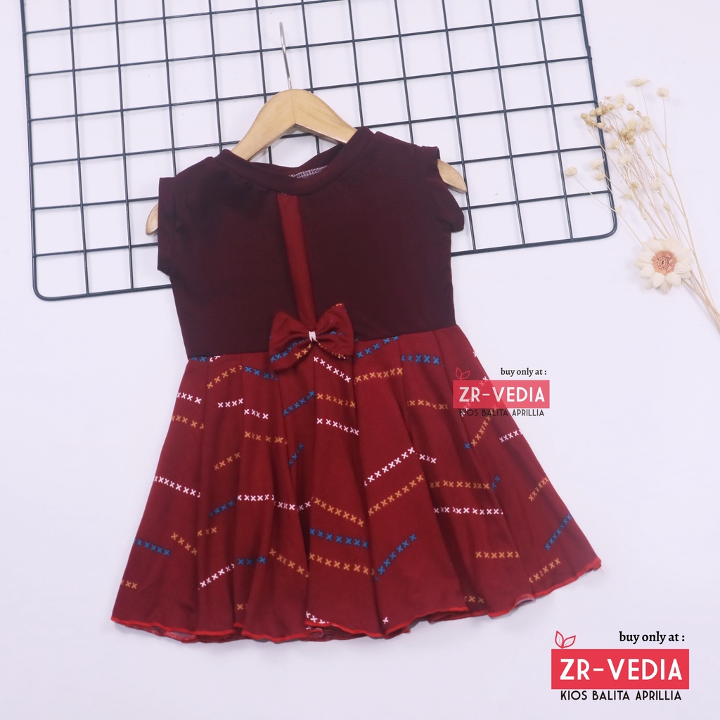 Dress Lala Bayi Uk 3-18 bulan / Baby Anak Perempuan Murah Baju Dres Batik Yukensi Adem  Grosir