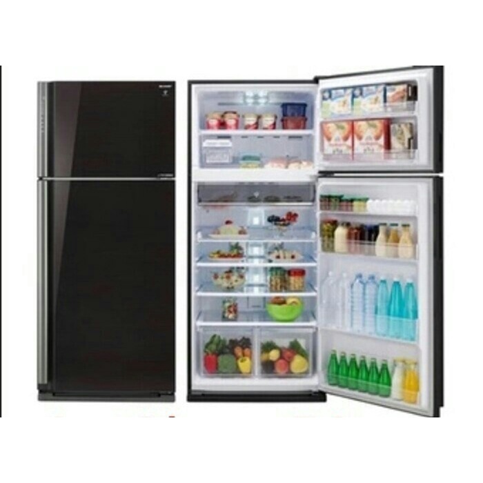 KULKAS 2 PINTU SHARP JUMBO 861NLV-BK (MURAH, BERGARANSI, KHUSUS MEDAN)