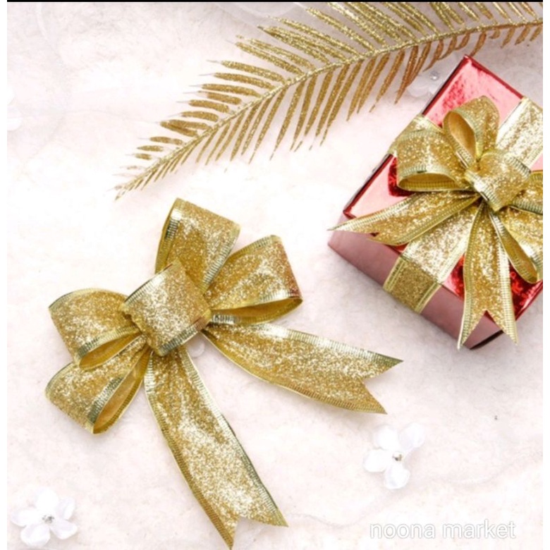 

Pita Glitter / Pita Warna Glitter / Dekorasi Pohon / Christmas Ribbon