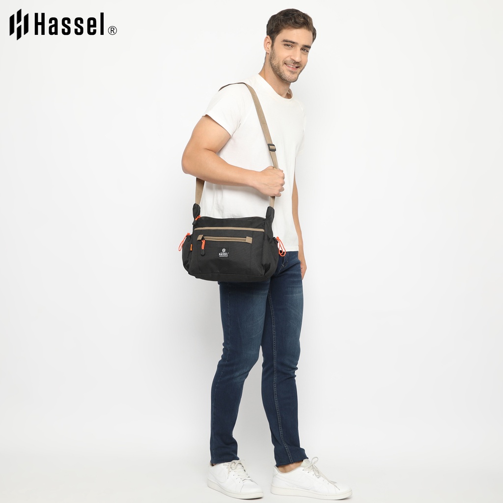Tas selempang Pria Hassel Brimstone / Slingbag Casual Pria Wanita Premium Original by Hassel
