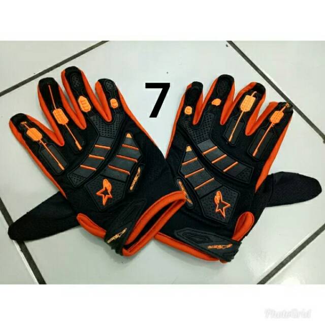 Sarung tangan motor cros traill alpinestar fox terbaru new gloves
