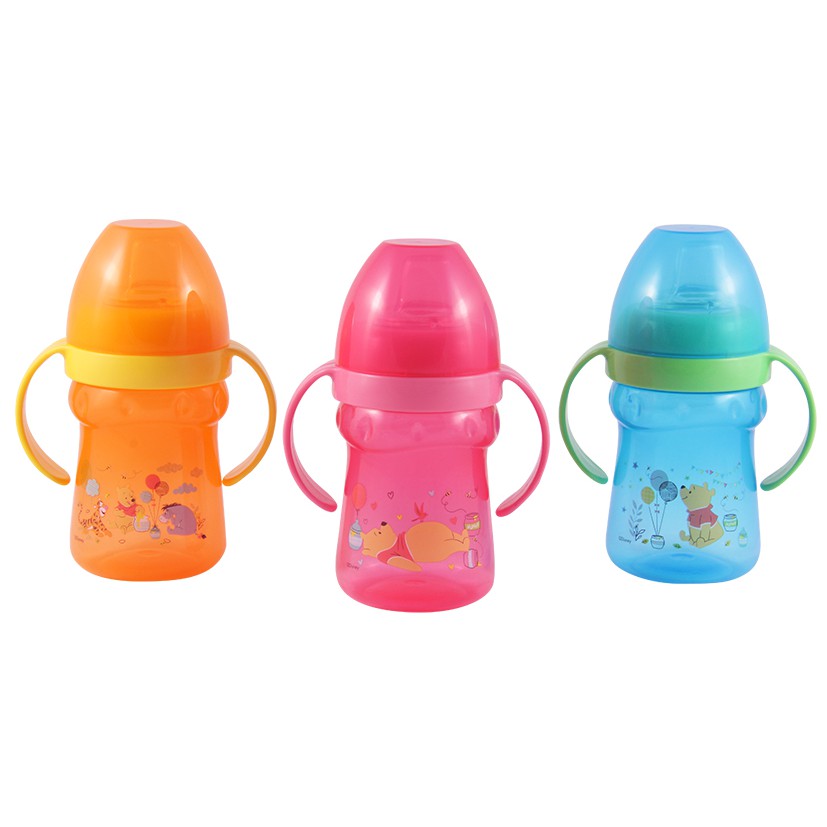 Winnie The Pooh Botol Minum Handle Cup Wiyh Spout - Botol Susu ( 07-072 )