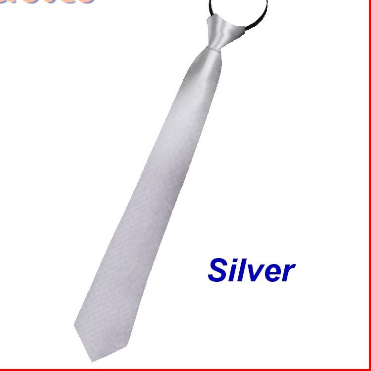 Grosir Terbaik Dasi Pria Instan Resleting Slim Polos 5 cm 2 Inch Siap Pakai Langsung Otomatis Kantor