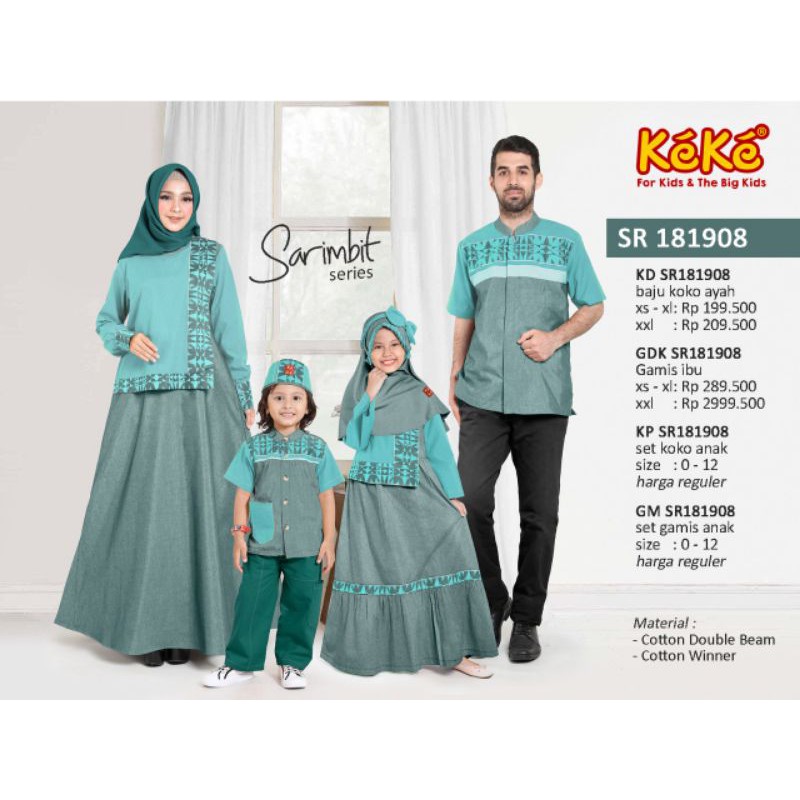 SR 181908 Hijau Gamis dan Koko Anak dari Keke
