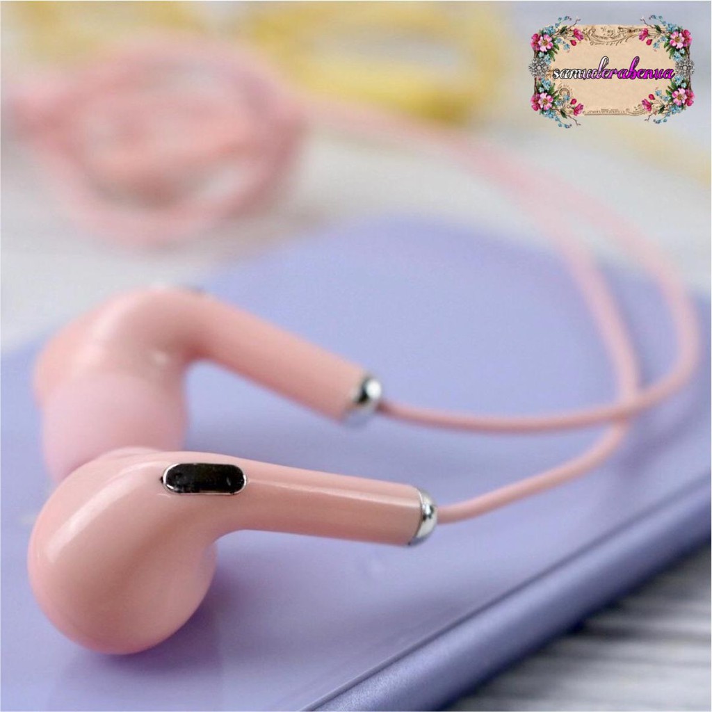 BM024 HEADSET HANDSFREE Hf earphone U28 MACARON MATE COLOR HIFI EXTRA BASS SB968