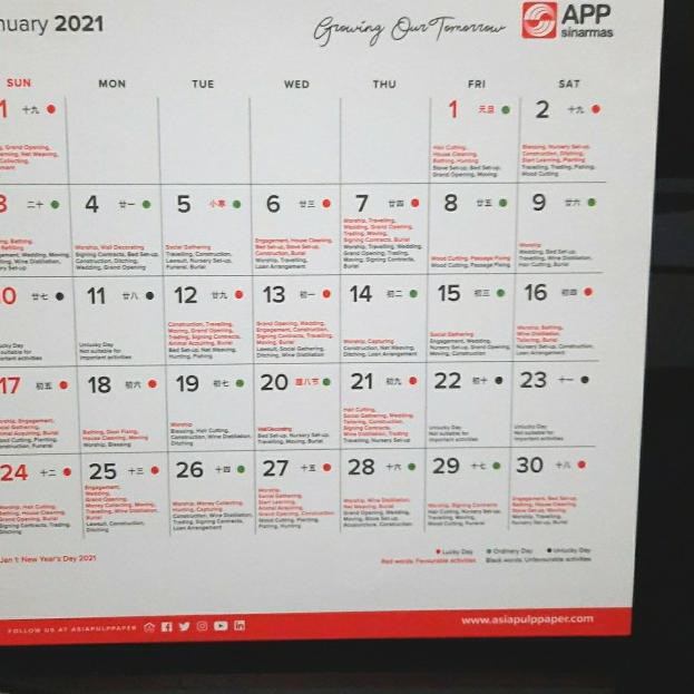 

KALENDER 2021 SINARMAS