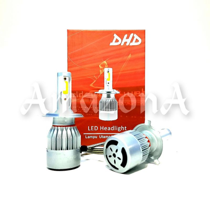 Lampu Mobil Headlight LED H4 - DHD - White 6000K 2pcs