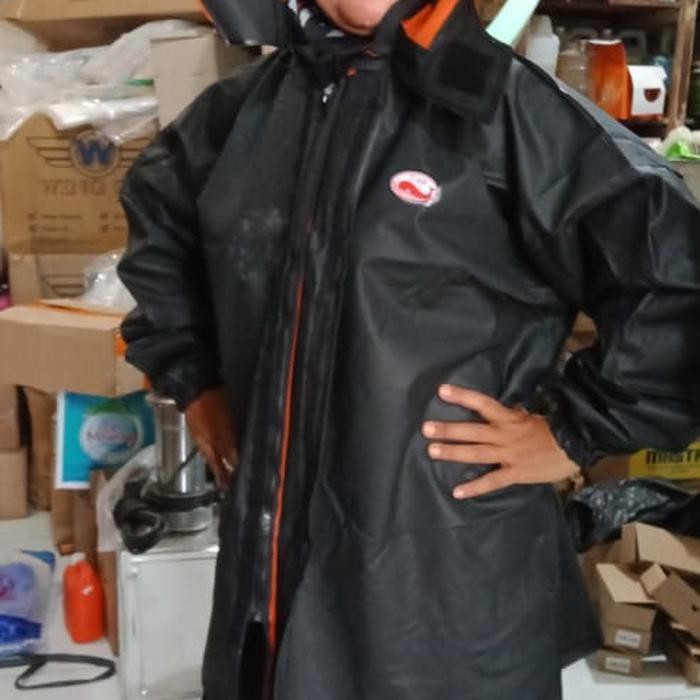 Jual Unik jas hujan cap paus premium / jas hujan nelayan pelaut jas