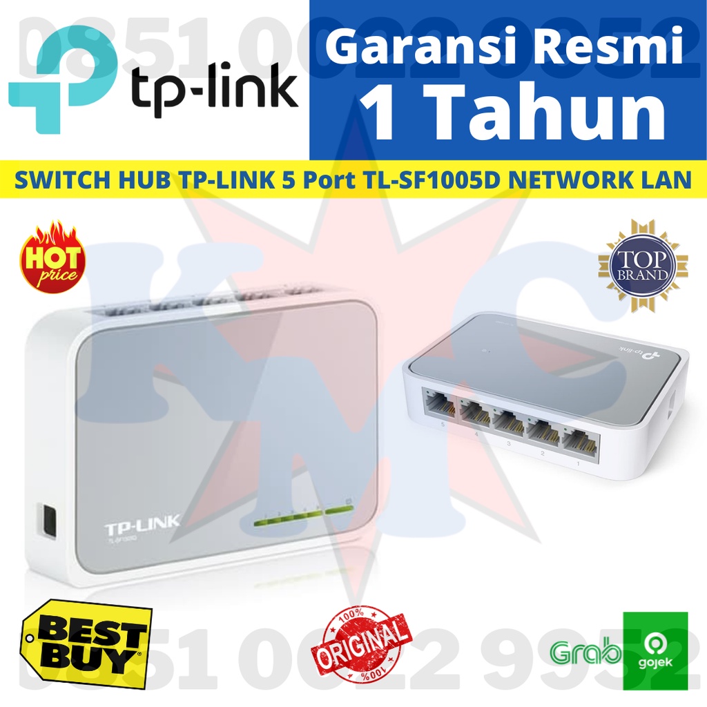 Tp-Link Switch 5 Ports TL-SF1005D TL SF1005D 10/100 Mbps - Switch Lan Tp Link TpLink TLSF1005D