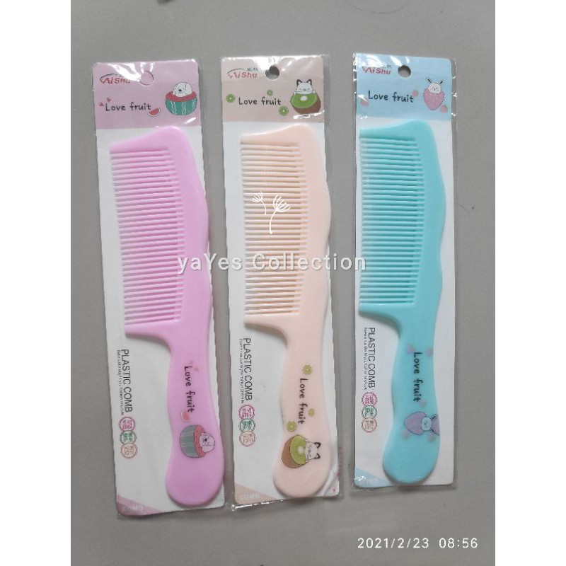 Sisir Rambut 2in1 sasak + lancip - stimmer penipis dg silet - Saku- hair dewasa remaja sikat karpet