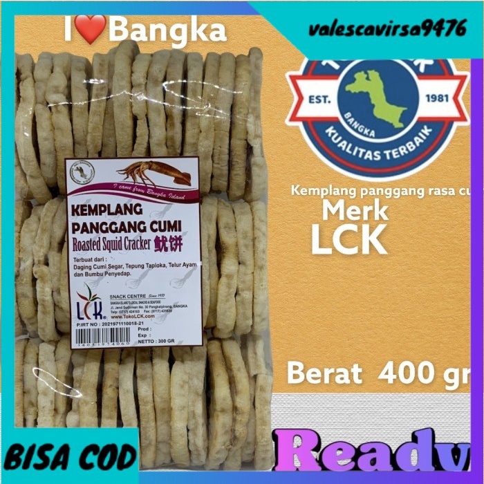

⭐BISA COD⭐ Kerupuk Kemplang Cumi Bakar 350 Gram Asli Bangka dari Toko LCK