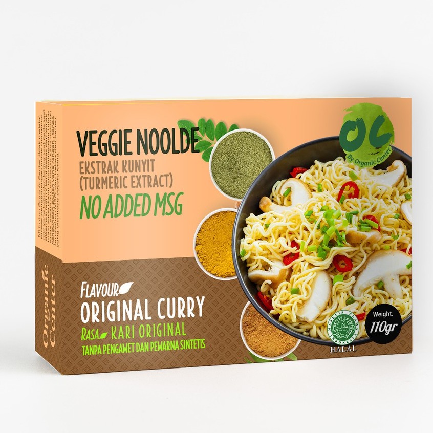 Organic Center, Mie Instant Curry 100 gr (NO MSG)