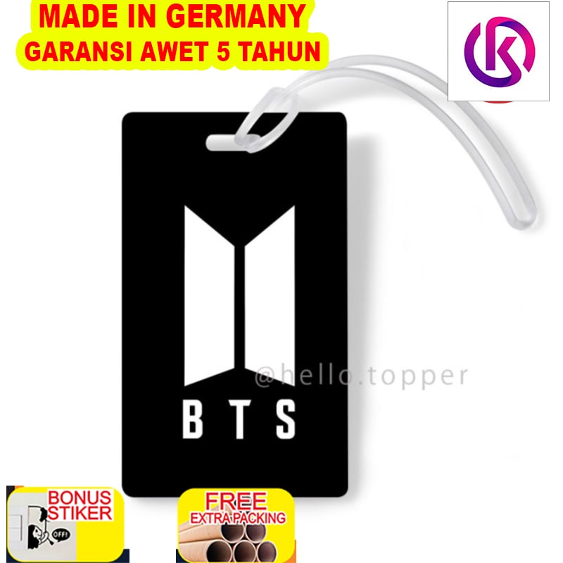 

Grosir BTS LUGGAGE TAG / BTS KPOP/ ASESORIS KPOP / GANTUNGAN TAS / ARMY BTS - 5 cm x 4 cm