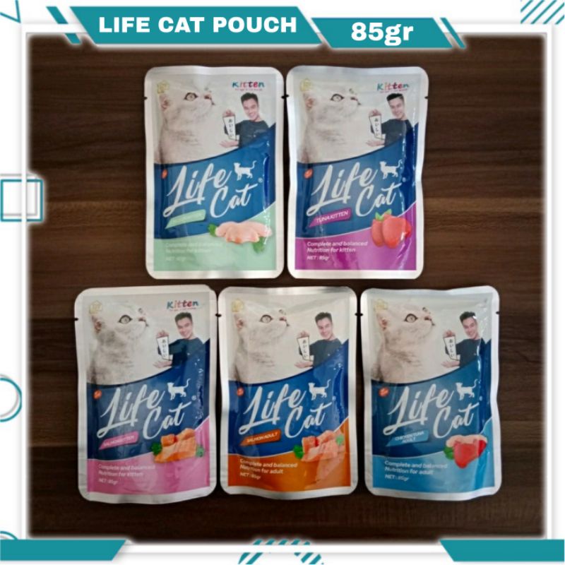 LIFE CAT POUCH Baim Wong 85gr / Wet Food / makanan kucing basah