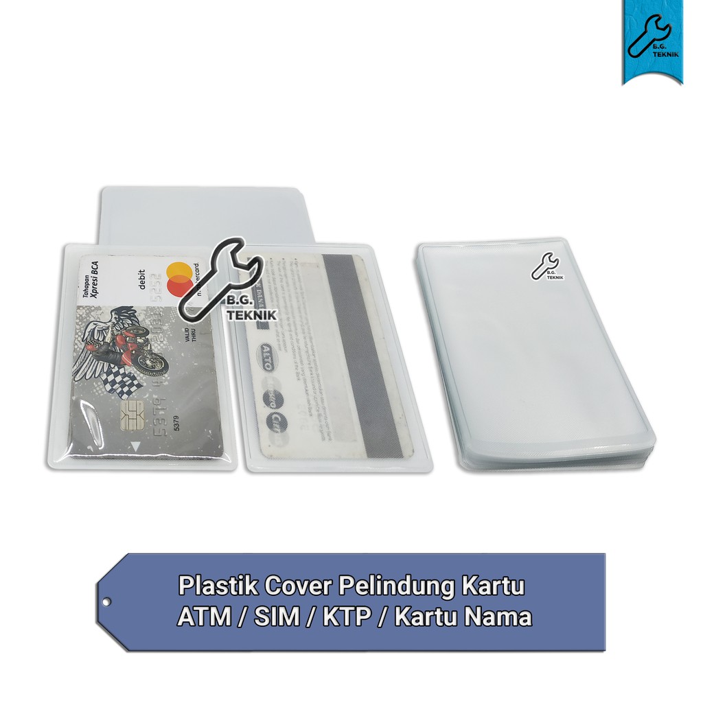 Plastik Cover Pelindung Kartu ATM / SIM / KTP / Kartu Nama