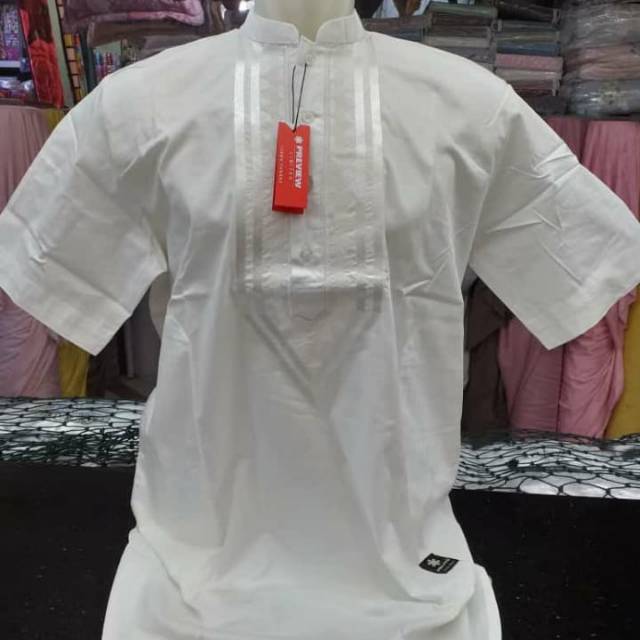 Baju koko pria Itang yunasz(tangan pendek)