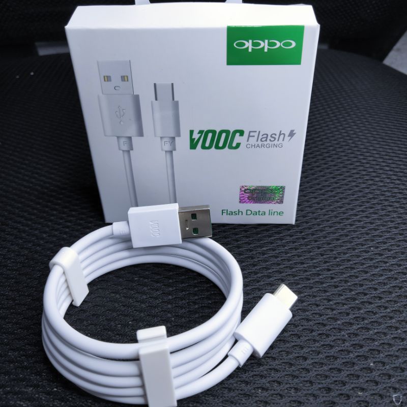 Kabel Data Oppo Vooc USb-C 4A Original 100% Fast Chsrging