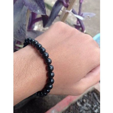 GELANG TASBIH  AKAR BAHAR TALI ARUS HITAM ASLI