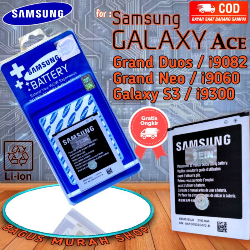 Baterai Batre Battery  Batere Samsung I9082 I9060 I9300 Grand Duos Grand NEO Galaxy S3 ORIGINAL AWET