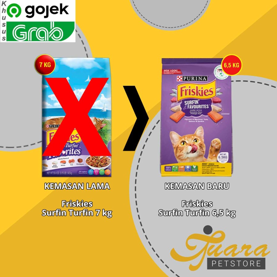 GOSEND Makanan Kucing Cat Food Friskies 6.5 kg